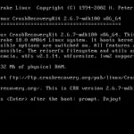 crash recovery kit for linux
