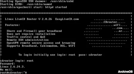linux livecd router